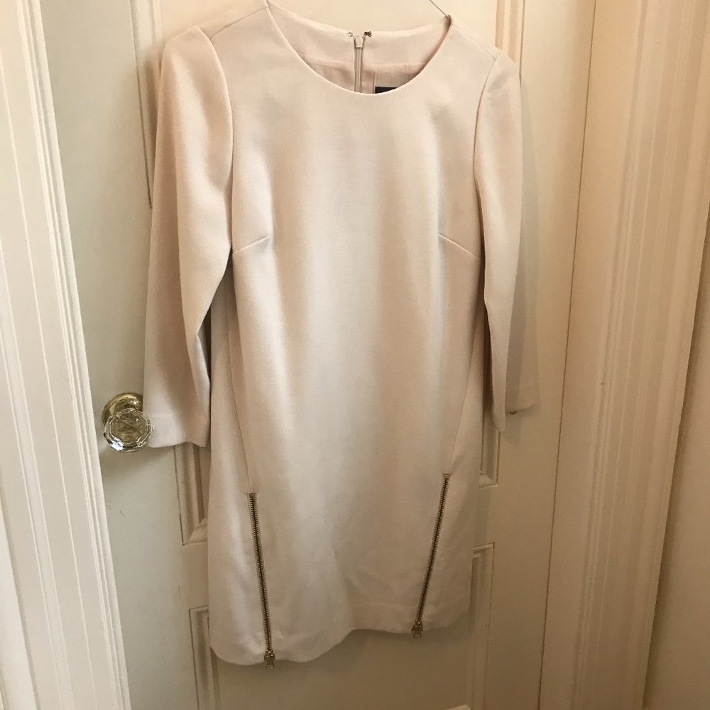 J Crew Ivory Cream Wool Dress